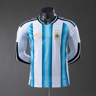 Argentina VM 2026 Hemmatröja Herr Långärmad Spelarversion Fotbollströja