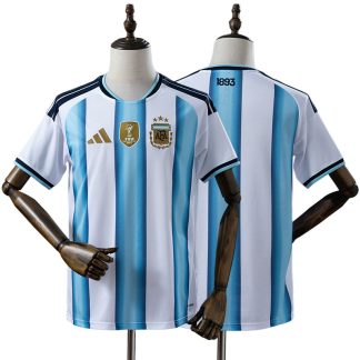 Argentina VM 2026 Hemmatröja Herr Vit Blå Kortärmad Fotbollströja