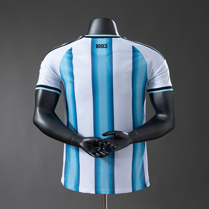 Argentina VM 2026 Hemmatröja Herr Vit och Ljusblå Spelarversion Fotbollströja