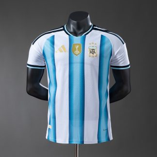 Argentina VM 2026 Hemmatröja Herr Vit och Ljusblå Spelarversion Fotbollströja