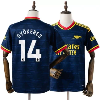 Arsenal 2026/27 Bortatröja Viktor Gyökeres 14 Herr Mörkblå Fotbollströja