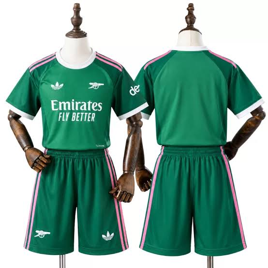 Arsenal 2026/27 Målvaktströja Barn Grön med Shorts