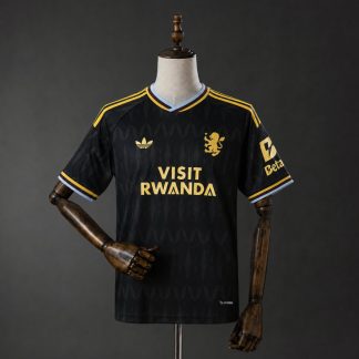Aston Villa 2026/27 Bortatröja Herr Svart Fotbollströja