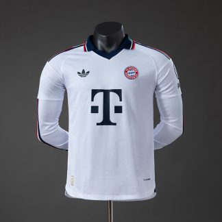Bayern München 2026/27 Bortatröja Långärmad Spelarversion Fotbollströja Herr