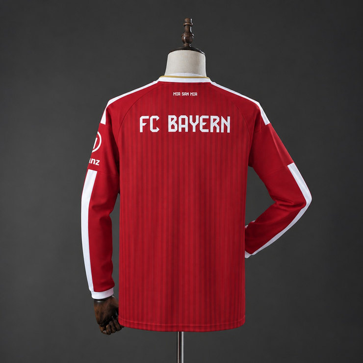 Bayern München 2026/27 Hemmatröja Herr Långärmad Röd och Vit