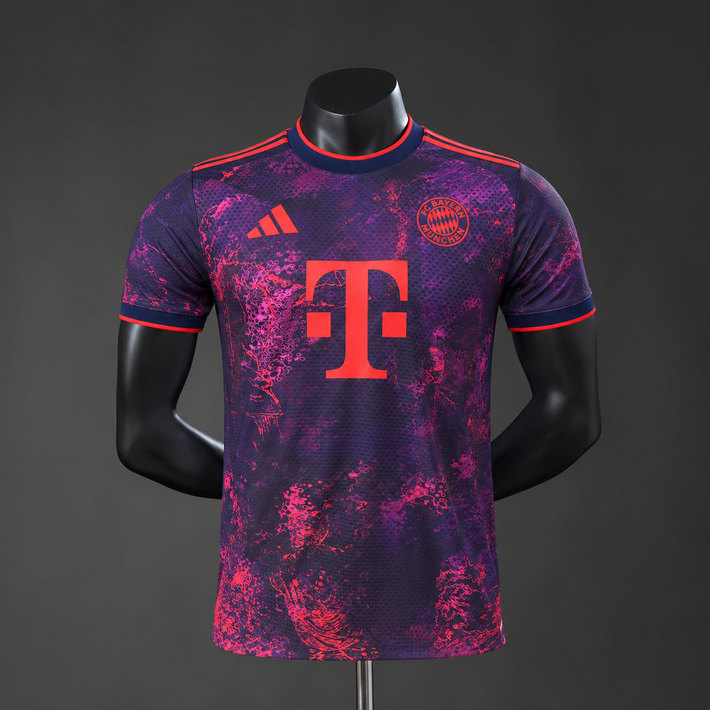 Bayern München 2026/27 Tredjetröja Herr Mörklila med Röd