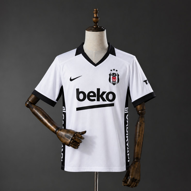Beşiktaş J.K. 2026/27 Hemmatröja Herr Vit och Svart Fotbollströja