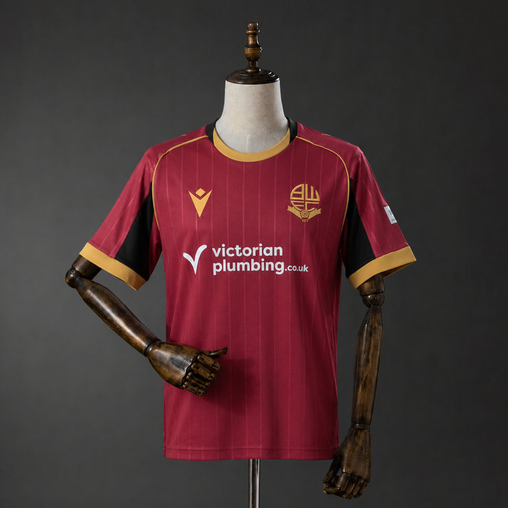 Bolton Wanderers 2026/27 Bortatröja Herr Vinröd Fotbollströja