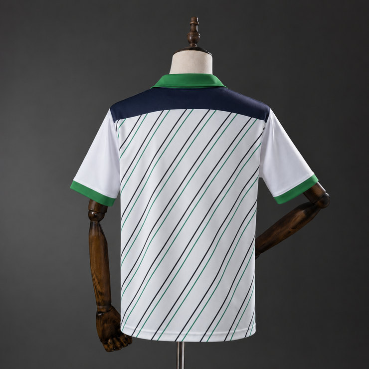 Borussia Mönchengladbach 1986 Hemmatröja Herr Vit Retro Fotbollströja