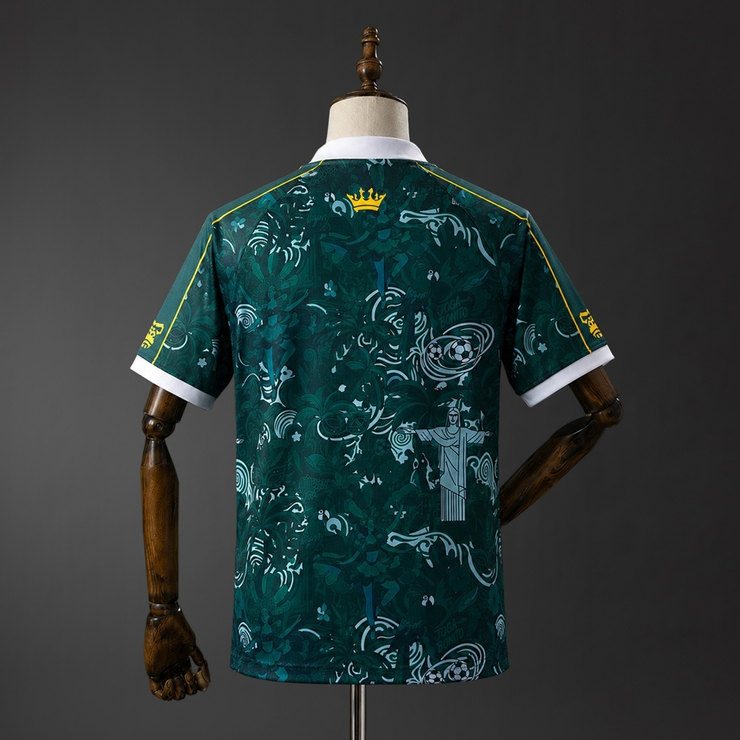 Brasilien 2026 Concepttröja Herr Mörkgrön Fotbollströja