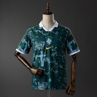 Brasilien 2026 Concepttröja Herr Mörkgrön Fotbollströja