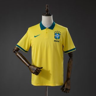 Brasilien 2026 Polotröja Herr Gul Fotbollströja
