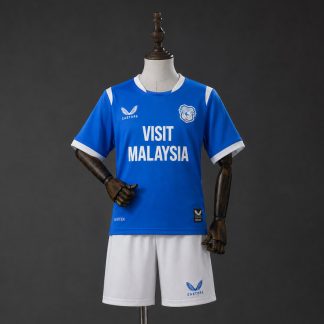 Cardiff City 2026/27 Hemmatröja Barn Fotbollsställ med Shorts