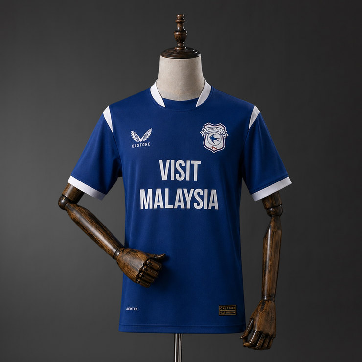 Cardiff City 2026/27 Hemmatröja Herr Kortärmad Fotbollströja
