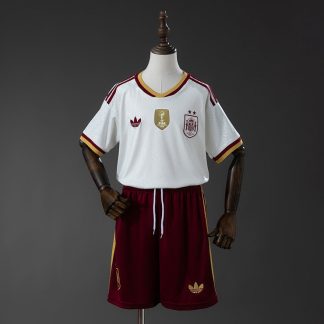 Champion Spanien VM 2026 Bortaställ Barn Kortärmad med Shorts