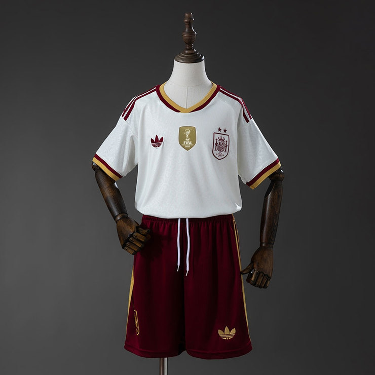 Champion Spanien VM 2026 Bortaställ Barn Kortärmad med Shorts