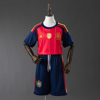 Champion Spanien VM 2026 Hemmaställ Barn Kortärmad med Shorts