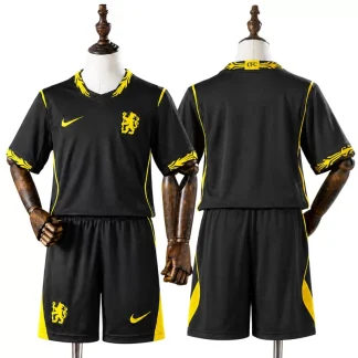 Chelsea FC 2026/27 Bortaställ Barn Svart Kortärmad med Shorts