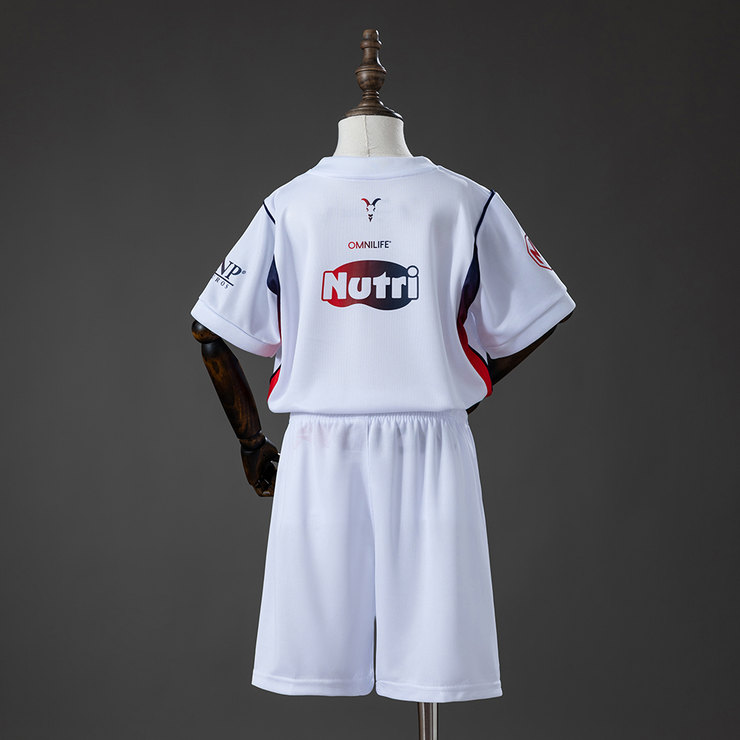 Chivas Guadalajara 2026/27 Bortaställ Barn Vit Kortärmad med Shorts