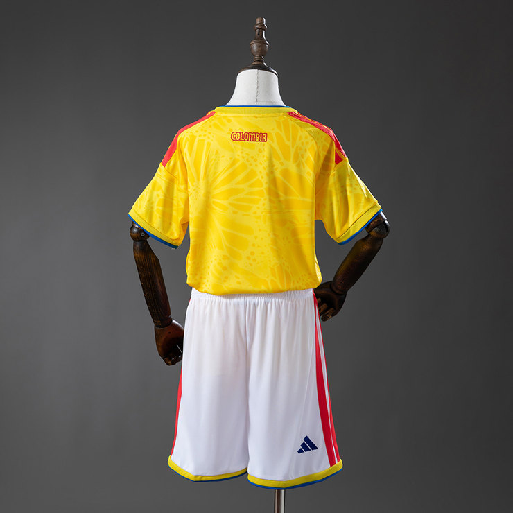 Colombia VM 2026 Hemmaställ Barn Gul med Shorts