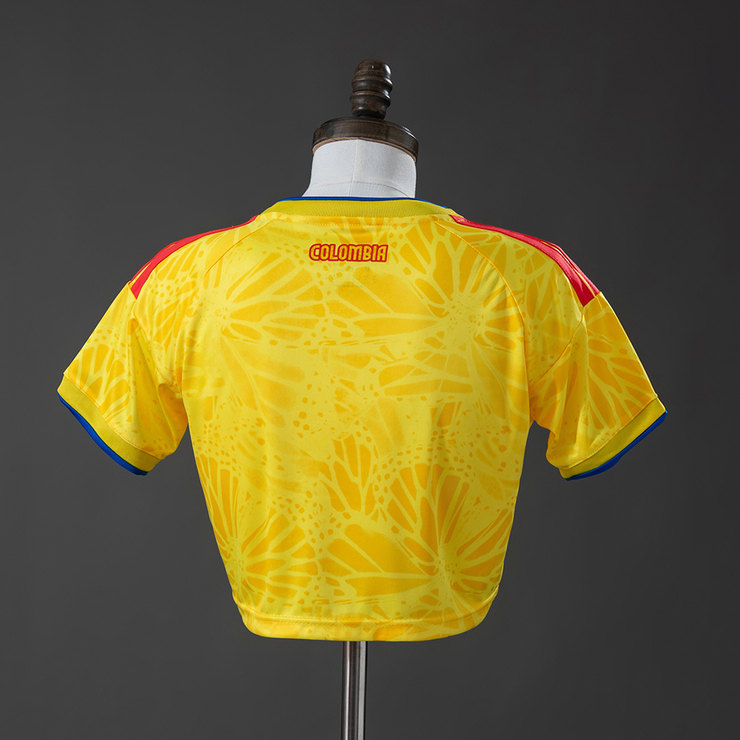 Colombia VM 2026 Hemmatröja Dam Crop Top Fotbollströja