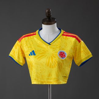 Colombia VM 2026 Hemmatröja Dam Crop Top Fotbollströja