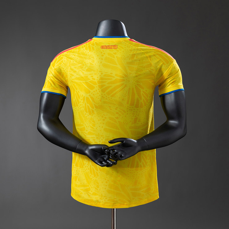 Colombia VM 2026 Hemmatröja Spelarversion Herr Kortärmad Fotbollströja