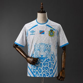 DR Kongo VM 2026 Bortatröja Herr Vit Blå Fotbollströja