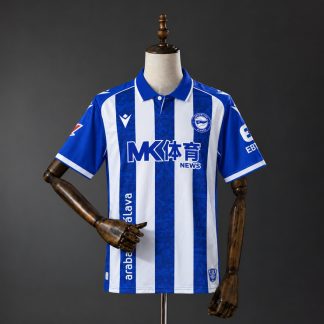 Deportivo Alavés 2026/27 Hemmatröja Herr Kungblå och Vit Fotbollströja