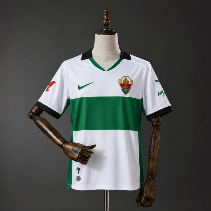 Elche CF 2026/27 Hemmatröja Herr Vit Grön Fotbollströja