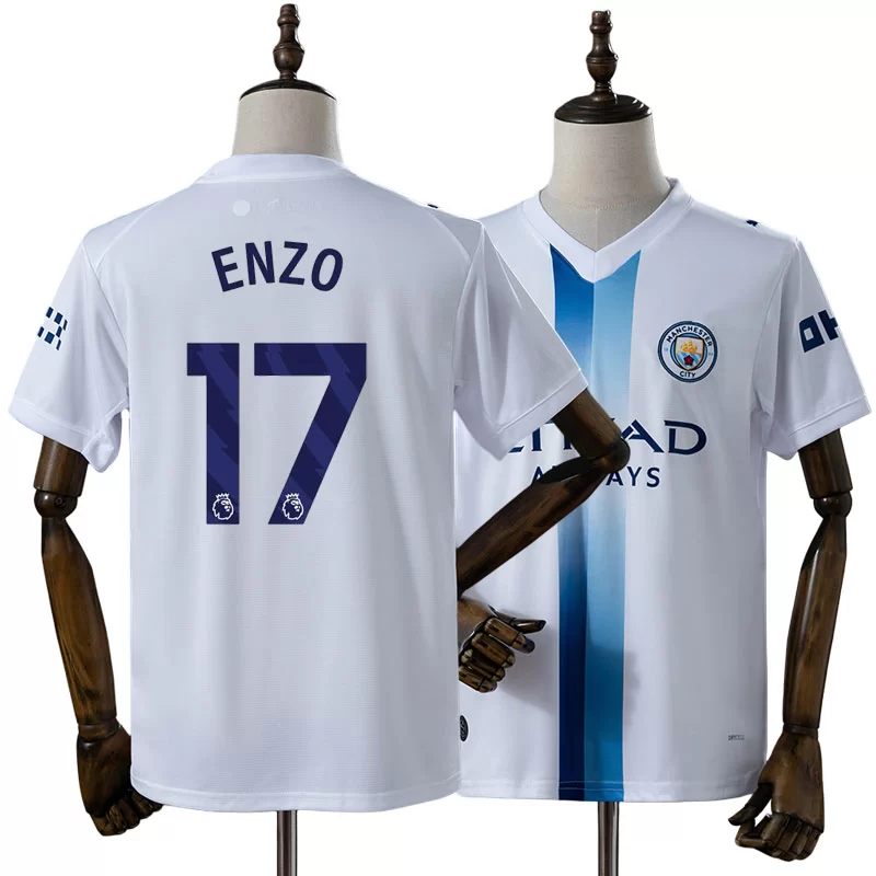 Enzo Fernández 17 Manchester City 2026/27 Tredjetröja Herr Vit Fotbollströja