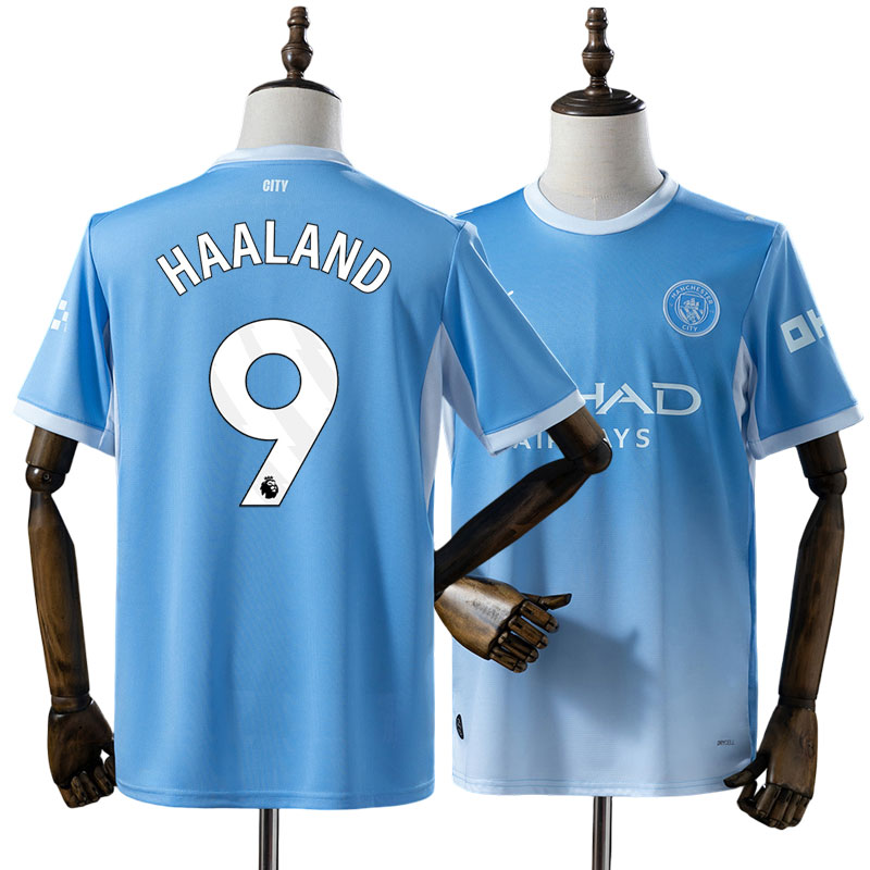 Erling Haaland 9 Manchester City 2026/27 Hemmatröja Herr Blå Fotbollströja