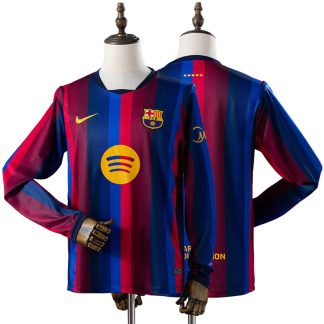FC Barcelona 2026/27 Hemmatröja Herr Långärmad Blå och Röd Fotbollströja