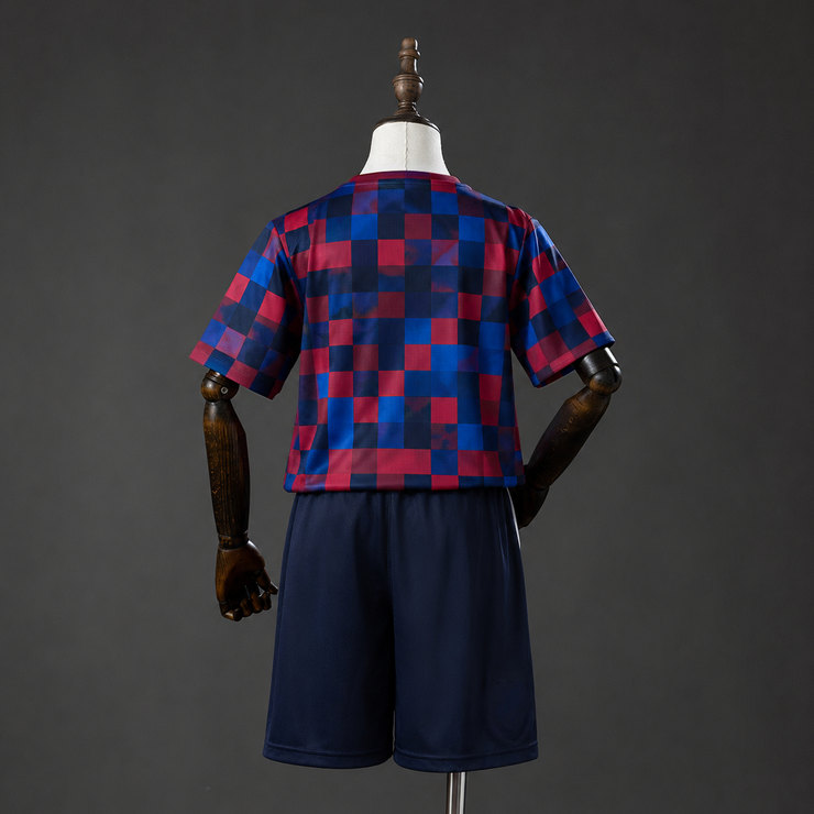 FC Barcelona 2026/27 Uppvärmningsställ Barn med Shorts