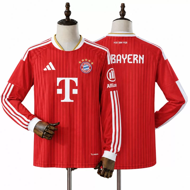 FC Bayern München 2026/27 Hemmatröja Herr Långärmad Röd Fotbollströja