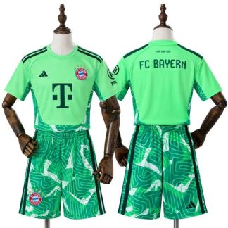 FC Bayern München 2026/27 Målvaktströja Barn Grön med Shorts