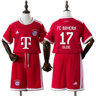 FC Bayern München 2026/27 Michael Olise 17 Hemmaställ Barn Röd med Shorts
