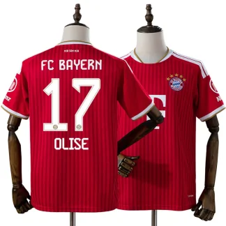 FC Bayern München 2026/27 Michael Olise 17 Hemmatröja Herr Röd Fotbollströja