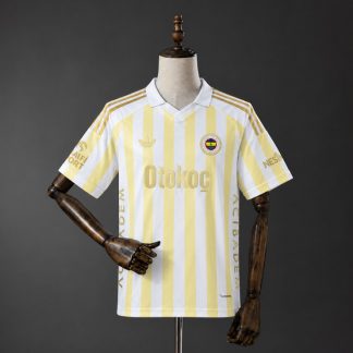 Fenerbahçe 2026/27 Bortatröja Herr Ljusgul och Vit Fotbollströja