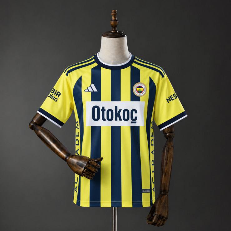 Fenerbahçe 2026/27 Hemmatröja Herr Gul och Marinblå Fotbollströja