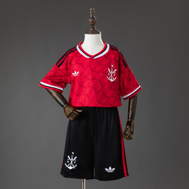 Flamengo 2026/27 Tredjeställ Barn Röd med Shorts