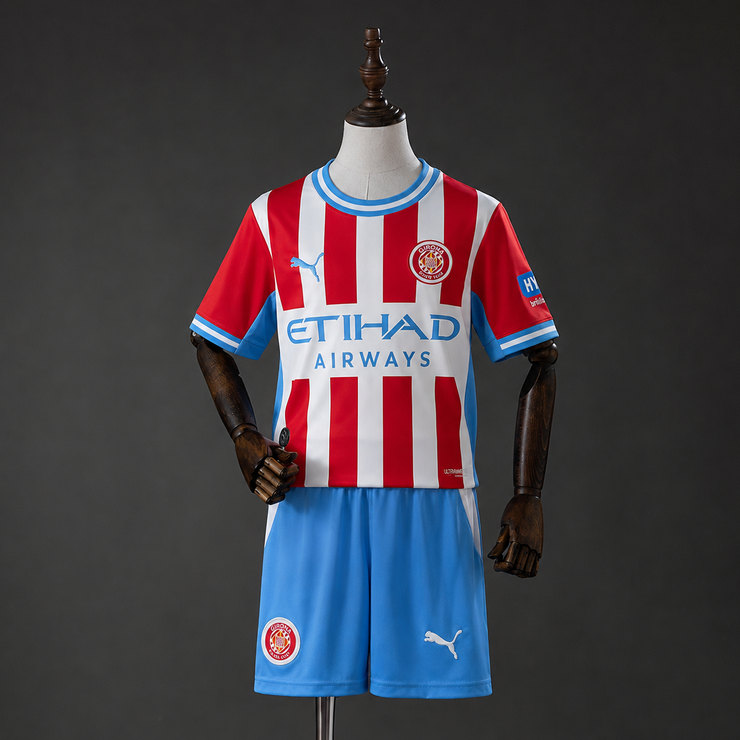 Girona 2026/27 Hemmatröja Barn Fotbollsställ med Shorts