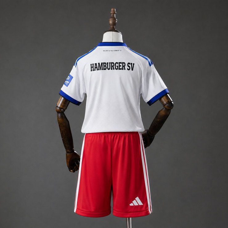 Hamburger SV 2026/27 Hemmatröja Barn Fotbollsställ med Shorts
