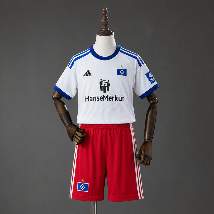 Hamburger SV 2026/27 Hemmatröja Barn Fotbollsställ med Shorts