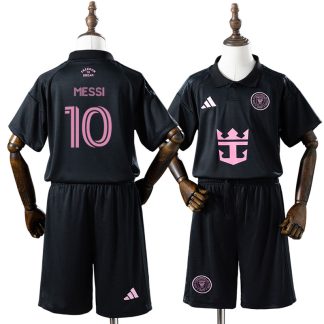 Inter Miami 2026/27 Bortaställ Lionel Messi 10 Barn Fotbollströja med Shorts