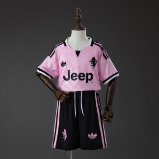 Juventus 2026/27 Bortaställ Barn Rosa med Shorts
