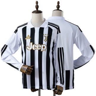 Juventus 2026/27 Hemmatröja Herr Långärmad Vit Svart Fotbollströja