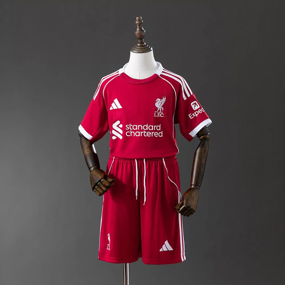Liverpool 2025/26 Florian Wirtz 7 Hemmaställ Barn Fotbollströja med Shorts