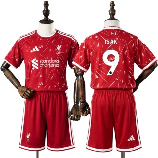 Liverpool 2026/27 Alexander Isak 9 Hemmaställ Barn Fotbollströja med Shorts