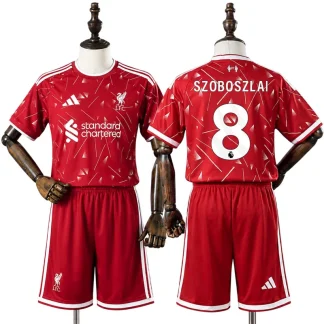 Liverpool 2026/27 Dominik Szoboszlai 8 Hemmaställ Barn Fotbollströja med Shorts